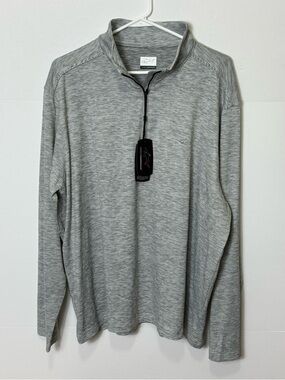 Greg Norman Collection Heather Gray Performance 1/4-Zip Pullover